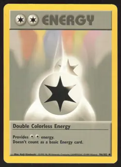 Pokemon TCG Base Set #096/102 Double Colorless Energy LP - Image 1