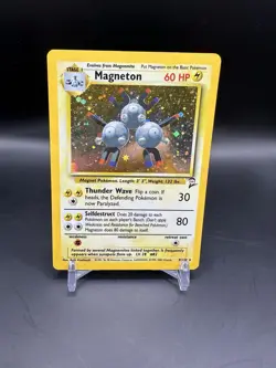 Pokemon TCG Magneton Base Set 2 9/130 Holo Unlimited Holo Rare - Image 1