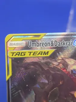 Pokemon Sun & Moon Umbreon & Darkrai GX Tag Team SM241 Black Star Promo HP/DMG - Image 3