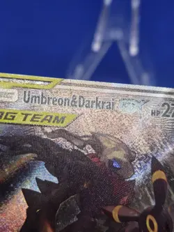 Pokemon Sun & Moon Umbreon & Darkrai GX Tag Team SM241 Black Star Promo HP/DMG - Image 4