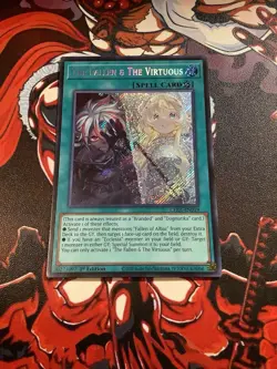 THE FALLEN & THE VIRTUOUS SECRET RARE CH01-EN019 NM YUGIOH - Image 1