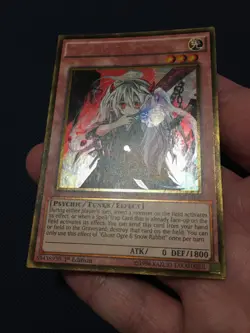 Yu-Gi-Oh PGL3-EN052 Ghost Ogre & Snow Rabbit Gold Rare No Name Misprint Error NM - Image 5