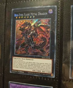 yugioh misprint name shift ra01 1st red eyes flare metal dragon secret - Image 1