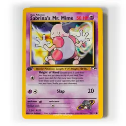 Pokemon - Sabrina's Mr. Mime - 1st Edition - 94/132 - Gym Heroes - Common Card - Image 1