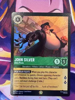 JOHN SILVER Alien Pirate - 89/204 - Legendary Disney Lorcana Card Fabled - Image 1