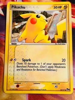 2006 Pokemon POP Series 4 Pikachu Holo Card #13/17 MP - Image 1