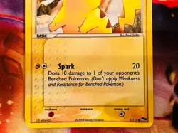 2006 Pokemon POP Series 4 Pikachu Holo Card #13/17 MP - Image 4