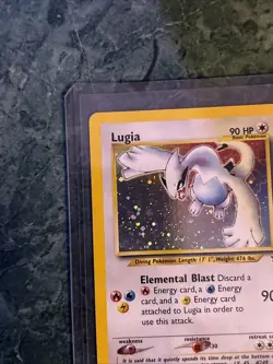 Pokemon TCG Lugia Neo Genesis Holo Rare Card 9/111 Unlimited Edition Vintage - Image 3