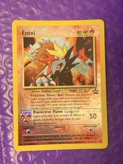 Pokemon Card - Entei #34 Black Star WOTC Movie Promo Reverse Holo NM - Image 3