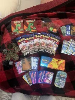Huge Collection Lot of Pokemon Cards/272 Packs/Dice/ Coins/Sleeves/ Tins *READ* - Image 3