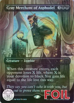 MTG Gray Merchant of Asphodel (Halo Foil) (7) | NM Foil | Secret Lair {SLC} - Image 1