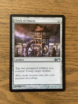MTG Clock of Omens LP Light Play Magic 2013 - Image 1
