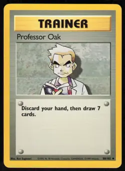 1999 Pokemon Game Base Set #088/102 Professor Oak Uncommon - Image 1