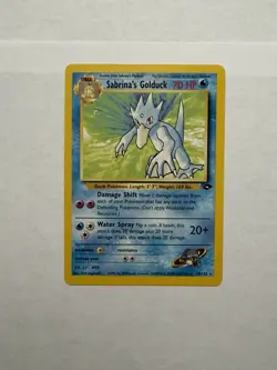 Pokemon TCG Sabrina's Golduck Gym Challenge, Unlimited Rare Card 30/132 - Image 1