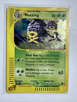 Weezing [Holo Rare] 32/165: Expedition Base - Pokemon Card - HP - Image 1