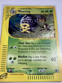 Weezing [Holo Rare] 32/165: Expedition Base - Pokemon Card - HP - Image 2