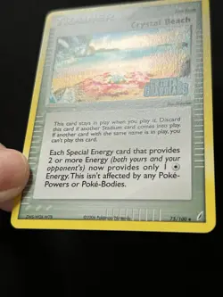 Crystal Beach - 75/100 - Pokemon EX Crystal Guardians Reverse Holo Card Stamped - Image 2