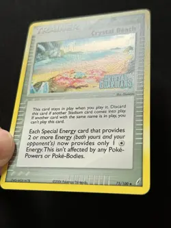 Crystal Beach - 75/100 - Pokemon EX Crystal Guardians Reverse Holo Card Stamped - Image 3