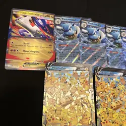 Pokemon JUMBO Promo Cards Mewtwo Blastoise EX, Pikachu V-Union, Mega Latias Lot - Image 2