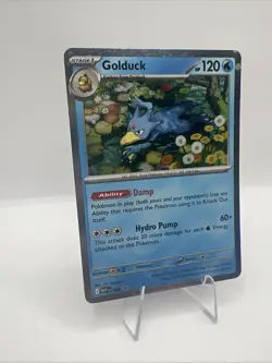 Pokemon TCG Golduck 008 ME: Mega Evolution Cosmos Holo Black Star Promo Card NM - Image 2