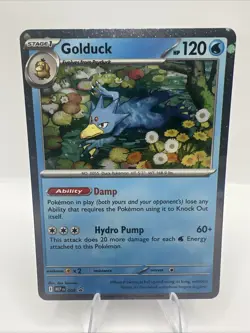 Pokemon TCG Golduck 008 ME: Mega Evolution Cosmos Holo Black Star Promo Card NM - Image 5