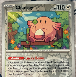 Chansey 113/165 Reverse Holo Rare Scarlet & Violet 151 Set Pokemon Card 2023 NM - Image 2