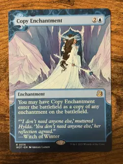 MTG Magic The Gathering Copy Enchantment Borderless Rare - Image 1