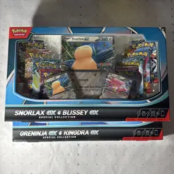 Snorlax Ex & Blissey Ex + Greninja Ex & Kingdra Ex Special Collection Box Set - Image 1