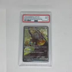 Pokemon TWM 216/167 - Twilight Masquerade Bloodmoon Ursaluna ex SIR - PSA 9 - Image 1