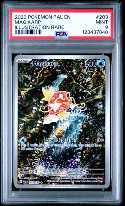 2023 POKEMON PAL EN-PALDEA EVOLVED ILLUSTRATION RARE #203 MAGIKARP PSA 9 - Image 1