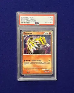 PSA 7 Groudon Holo #SL4 Call of Legends 2011 Pokemon - Image 1