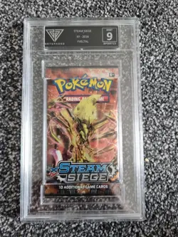 Pokemon 2016 XY Steam Siege Yveltal Break Sealed Booster Pack - Graded 9 - Image 1