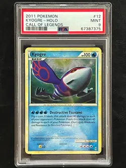 Pokemon Kyogre Holo - Call of Legends - 12/95 - PSA 9 - Image 1