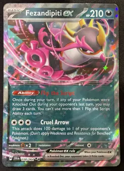 Fezandipiti ex 038/064 - Pokemon TCG - Shrouded Fable Double Rare Holo - NM - Image 1