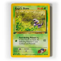 Pokemon - Koga's Ekans - 1st Edition - Non Holo - 77/132 - Gym Challenge - Image 1