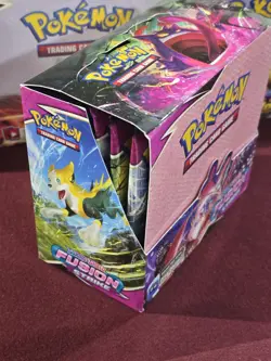 6x EMPTY Pokemon TCG SWSH Evolving Skies/Fusion Strike/More Booster Boxes w/pack - Image 4