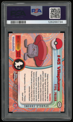 2000 TOPPS CHROME POKEMON T.V. #45 VILEPLUME SPARKLE PSA 10 ***LOW POP 18*** - Image 2