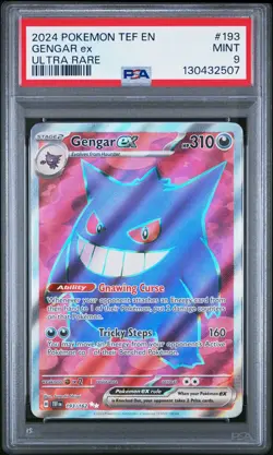 Gengar Ex 193 2024 Pokemon Temporal Forces PSA 9 - Image 1