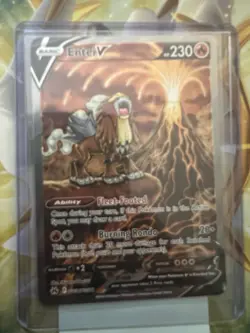 2023 Pokemon SWSH Crown Zenith Entei V Galarian Gallery #GG36/GG70 NM - Image 3