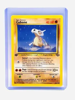 Pokemon Cubone 50/64 Jungle Regular 1st Edition 1999 LP - Image 1