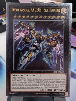 YuGiOh! Divine Arsenal AA-ZEUS - Sky Thunder OP18-EN002 Ultimate Rare - Image 1