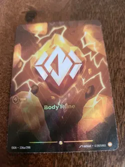 2025 League of Legends Riftbound English TCG Card Body Rune OGN·126a/298 Alt Art - Image 1