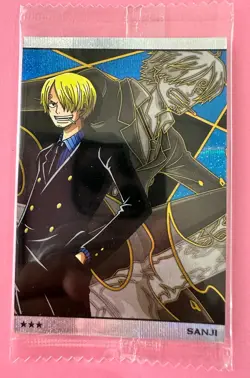 One Piece Wafers Card NO.10-05 SR SANJI Anime Unopened Japanese - Image 1