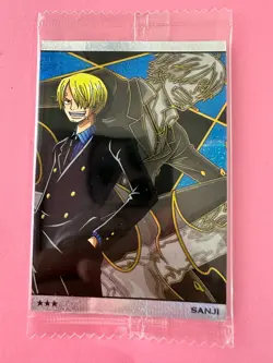 One Piece Wafers Card NO.10-05 SR SANJI Anime Unopened Japanese - Image 2