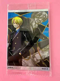 One Piece Wafers Card NO.10-05 SR SANJI Anime Unopened Japanese - Image 3