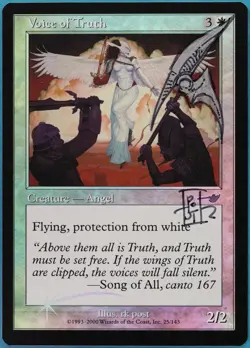 Voice of Truth FOIL Nemesis NM ARTIST ALTERED SIGNED CARD (409661) ABUGames - Image 1