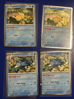 Pokemon TCG Lot Of 4 Mega Evolution Promo Cards 2 Psyduck 2 Golduck NM - Image 2