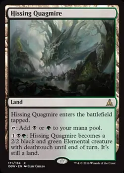Hissing Quagmire - Foil - Oath of the Gatewatch #171/184 MTG Magic The Gathering - Image 1