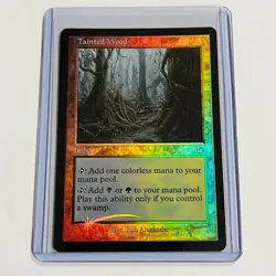 2002 Magic: The Gathering TORMENT Tainted Wood FOIL 143/143 NM - Image 1