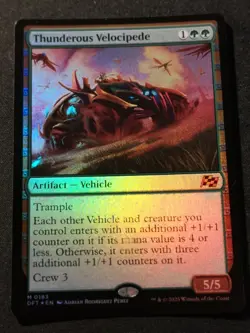 Thunderous Velocipede - Foil - DFT - MTG - NM - EN - 0183 - Image 1